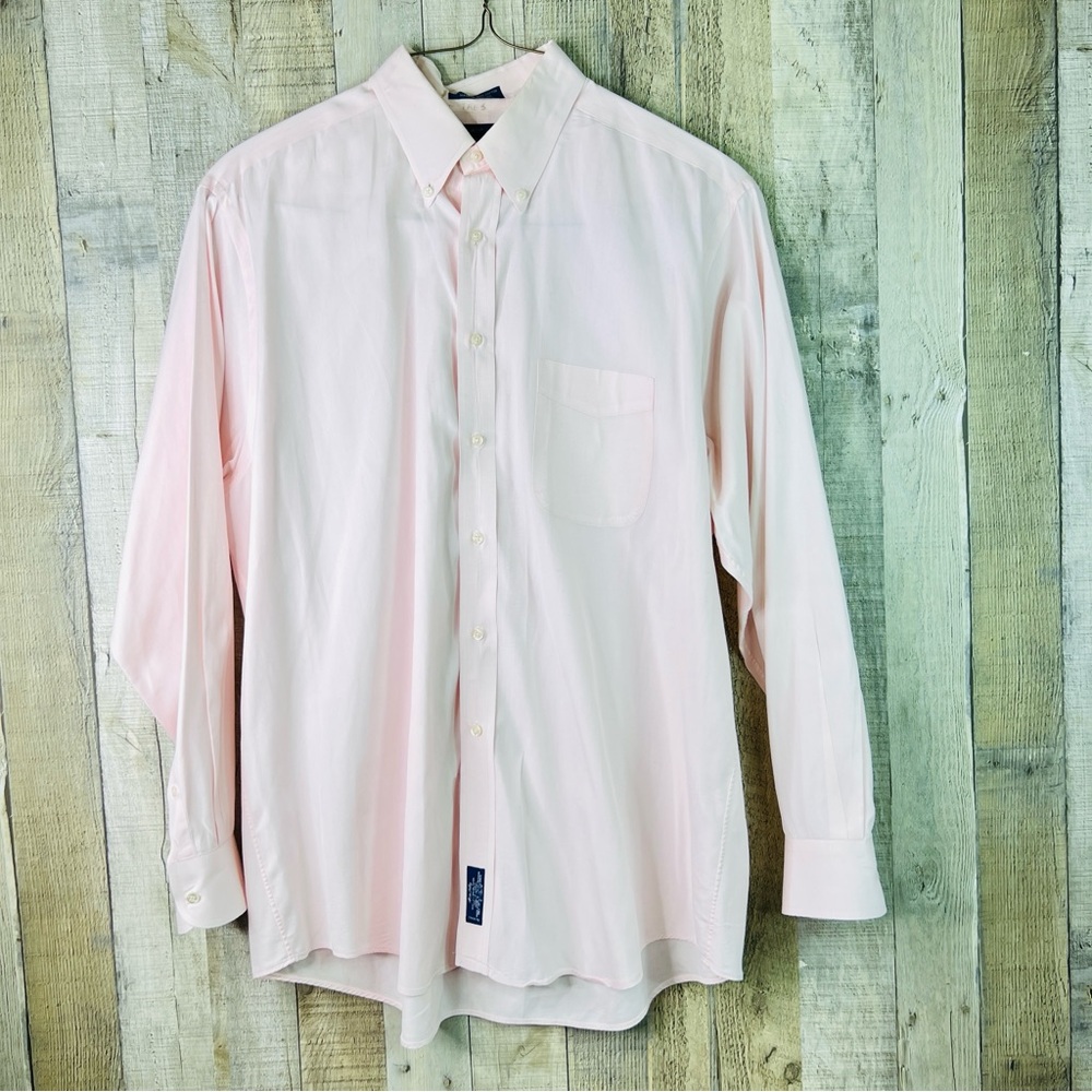 Allen Lolly 16-1/2  34 80’s 2-Ply 100% Cotton Pinpoint Oxford Button Fro…